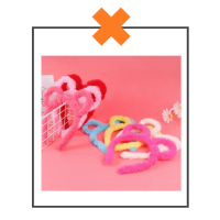 Haarband fluffy oortjes fuchsia